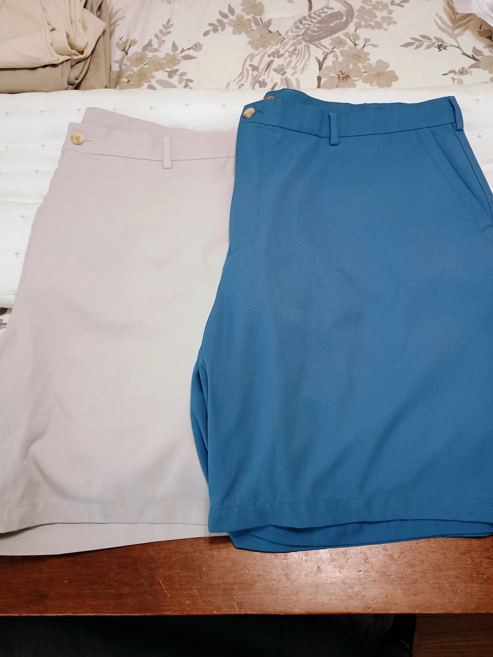 Peter Millar Blue and Light Beige Men’s Shorts Pair